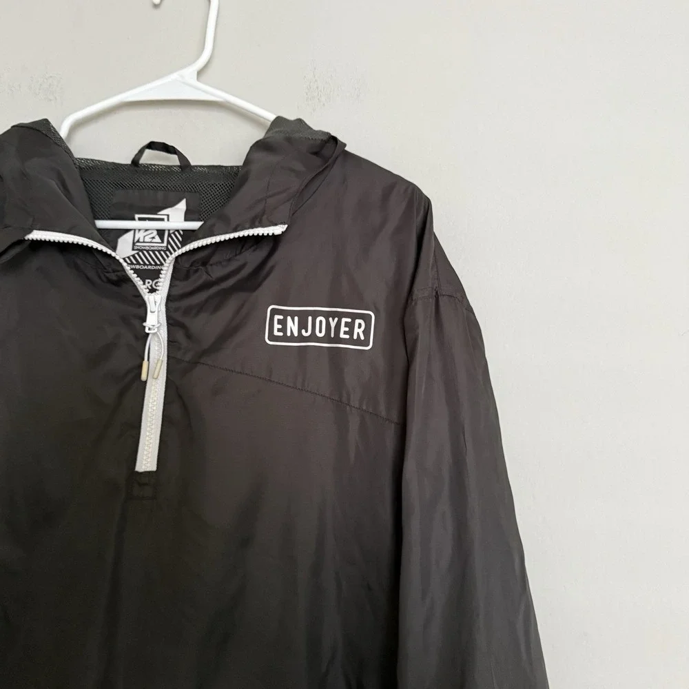 K2 Ski Jacket Windbreaker Men's Size XL Snowboard Black True Northwest Authentic